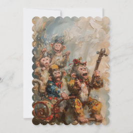 ミュージシャン - フラット インビテーション サイズ 12.7 cm x 17.8 cm