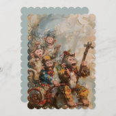 ミュージシャン - フラット インビテーション サイズ 12.7 cm x 17.8 cm (正面/裏面)