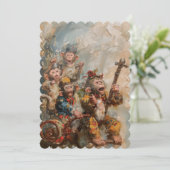 ミュージシャン - フラット インビテーション サイズ 12.7 cm x 17.8 cm (スタンド正面)