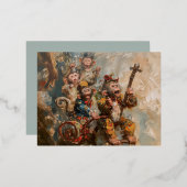 ミュージシャン – ホイルポストカード 箔招待状ポストカード (正面/裏面)