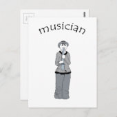 ミュージシャン ポストカード (正面/裏面)