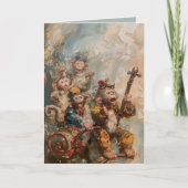 ミュージシャン - 折り畳まれたグリーティングカード カード (正面)