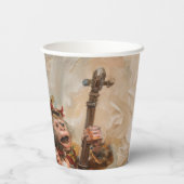 ミュージシャン-紙カップサイズ236ml紙カップ 紙コップ (裏面)