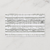 ミュージシャン、音楽個人教師 名刺 (裏面)