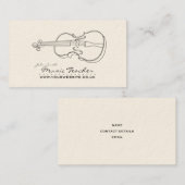 ミュージシャン/音楽先生名刺 名刺 (正面/裏面)