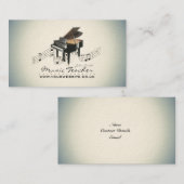 ミュージシャン/音楽先生名刺 名刺 (正面/裏面)