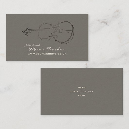 ミュージシャン/音楽先生v3 名刺 (正面/裏面)