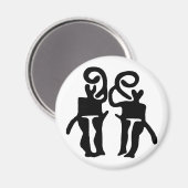 ミュージシャン-BW マグネット (正面/裏面)