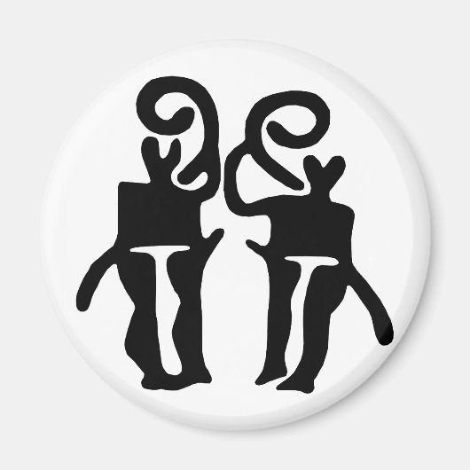 ミュージシャン-BW マグネット (正面)