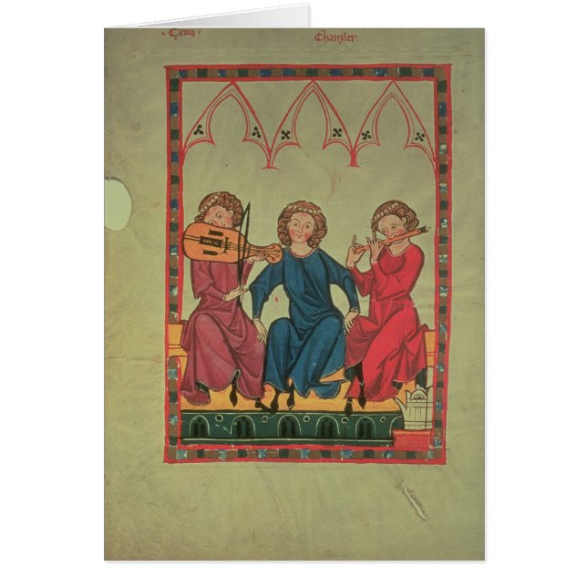 ミュージシャン、Manasseのコーデックスから、コレクションの (正面)