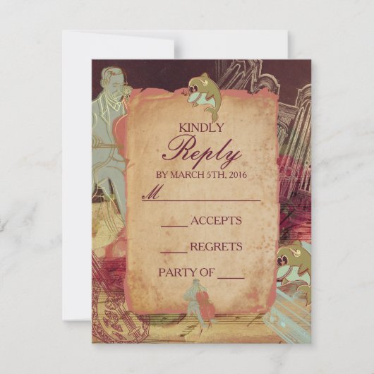 ミュージシャン- RSVP /招待状 (正面)