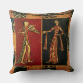 ミュージシャンaを描写する嫁入り道具入れの化粧箱からの詳細 クッション (裏面)