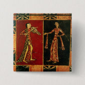 ミュージシャンaを描写する嫁入り道具入れの化粧箱からの詳細 缶バッジ (正面)