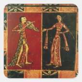 ミュージシャンaを描結婚いた胸からの詳細 スクエアシール (正面)