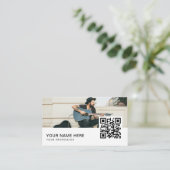 ミュージシャンQRコードビジネスカー 名刺 (スタンド正面)