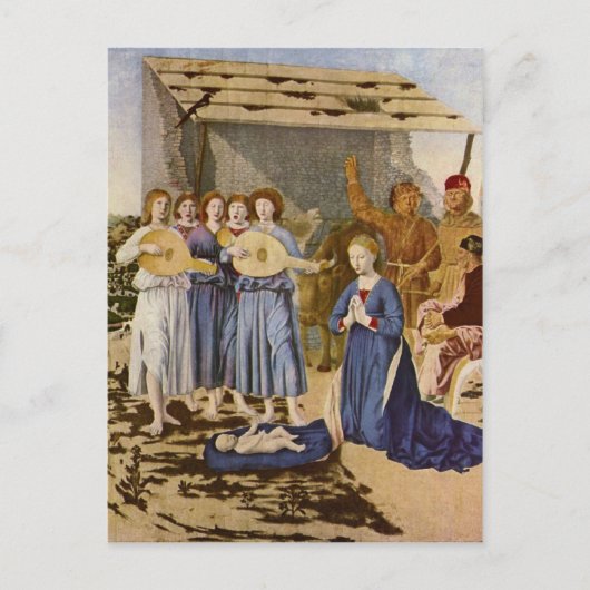 ミュージシャンWorshipping Christ by Geburt Christi ポストカード (正面)