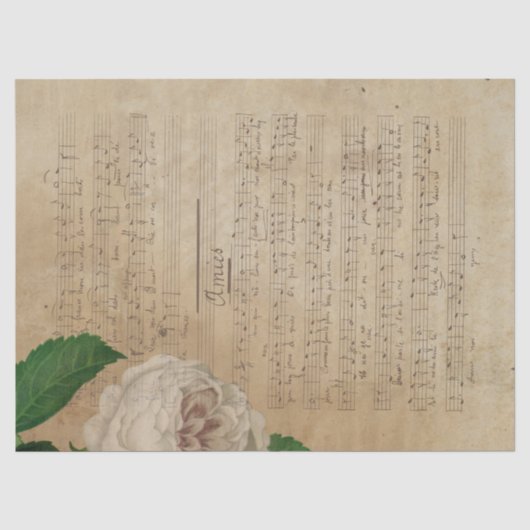 ミュージックとバラシリーズ デザイン4 薄葉紙 (正面)