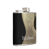 ミュージックアコースティックギターブラックとベージュ フラスク (右)