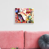 ミュージックアニメガール キャンバスプリント (インサイチュ (リビング))