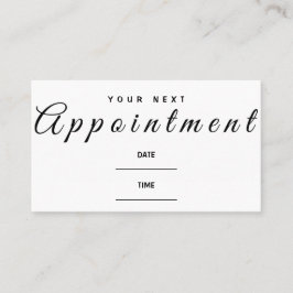 ミュージックアポイントメントの通知カード次回の訪問 名刺