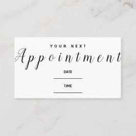 ミュージックアポイントメントの通知カード次回の訪問 名刺