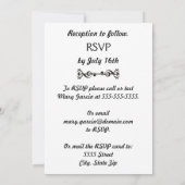 ミュージックアロー 招待状 (裏面)