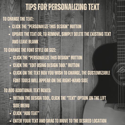 ミュージックアーティストブラックとタンギターTシャツ Tシャツ