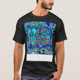 ミュージックアートブルー Tシャツ