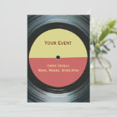 ミュージックイベントダンスDJパーティの招待状 招待状 (スタンド正面)