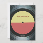 ミュージックイベントダンスDJパーティの招待状 招待状 (裏面)