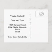 ミュージックイベント インビテーションポストカード (裏面)