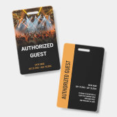 ミュージックイベント ゲストパス イベント バッジ (正面＆裏面)