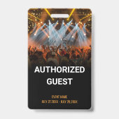 ミュージックイベント ゲストパス イベント バッジ (正面)