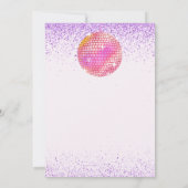 ミュージックインマイ誕生日エラピンク誕生日 招待状 (裏面)