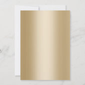 ミュージックウェディングパエレガントーティブラック&金ゴールド 招待状 (裏面)