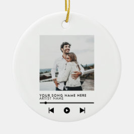 ミュージックカップル愛の歌クリスマス セラミックオーナメント