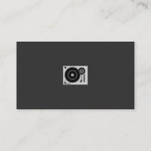 ミュージックカードを挿入していただきありがとうございますターンテーブル 名刺 (裏面)