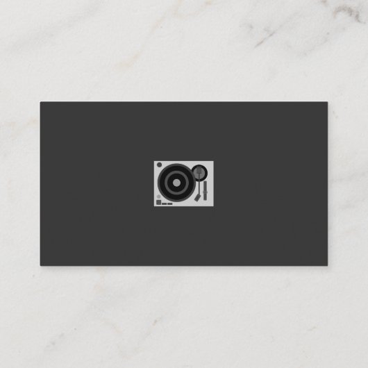 ミュージックカードを挿入していただきありがとうございますターンテーブル 名刺 (裏面)