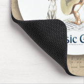 ミュージックガールズヴィンテージギターアートドッグ踊りロブスター マウスパッド (コーナー)