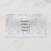 ミュージックガールフェイクオンシルバーシークインデザイン 名刺 (裏面)