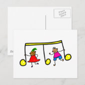 ミュージックキッズ ポストカード (正面/裏面)