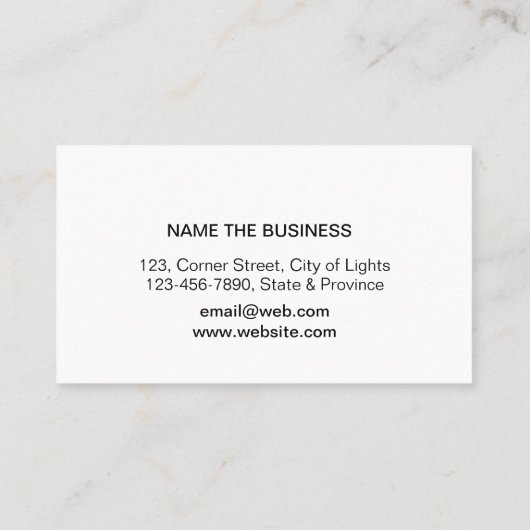 ミュージックギターインストラクターロゴミニマルミュージシャン 名刺 (裏面)