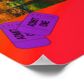 ミュージックギターマンアンドガールネオンカラー ポスター (角)