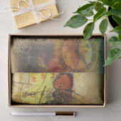 ミュージッククロック蝶デコページティッシュペーパー 薄葉紙 (ギフト)