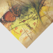 ミュージッククロック蝶デコページティッシュペーパー 薄葉紙 (詳細)