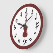 ミュージッククロック ラージ壁時計 (傾斜)
