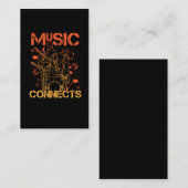 ミュージックコネクトドラマーギタープレーヤーミュージシャン 名刺 (正面/裏面)