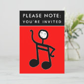 ミュージックコンサートピアノリサイタル招待状 招待状 (スタンド正面)