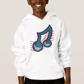 ミュージックサインフード付きスウェットシャツ (正面)