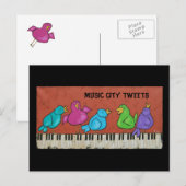 ミュージックシティのツイート ポストカード (正面/裏面)